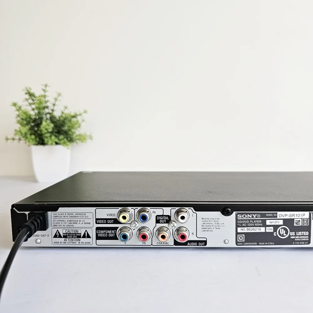 Sony Black CD/ DVD Player DVP-SR101P